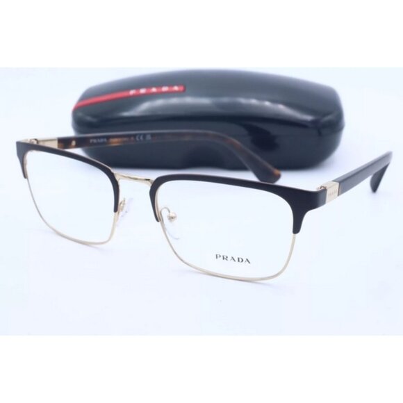 Prada VPR 54T 01U-101 Havana/Tortoise Square Men's Eyeglasses 55mm NEW! - Picture 1 of 6